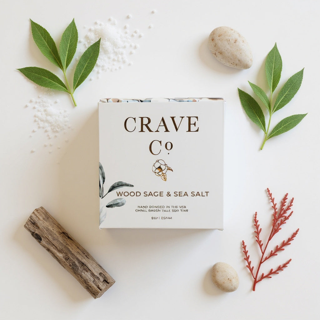 WOOD SAGE SEA SALT アロマキャンドルセット Wood Sage & Sea Salt Box Candle – Crave Candles
