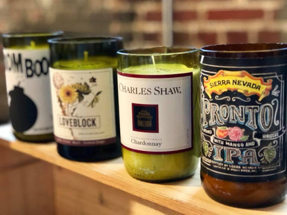 Liquor Bottle Candles