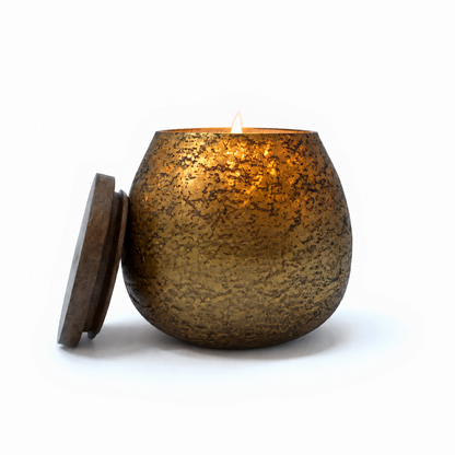 Mercury Glass Candle [18 oz] [Gold]