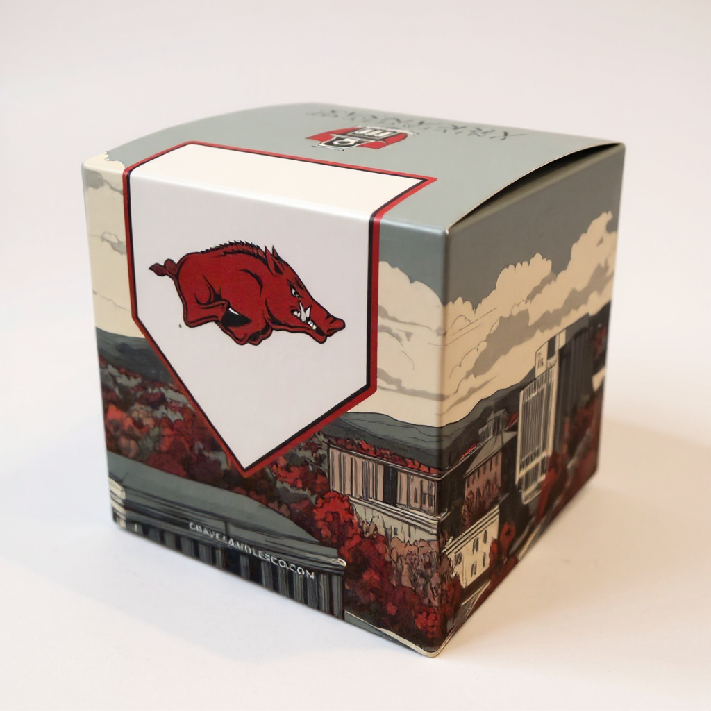 University of Arkansas Box Candle