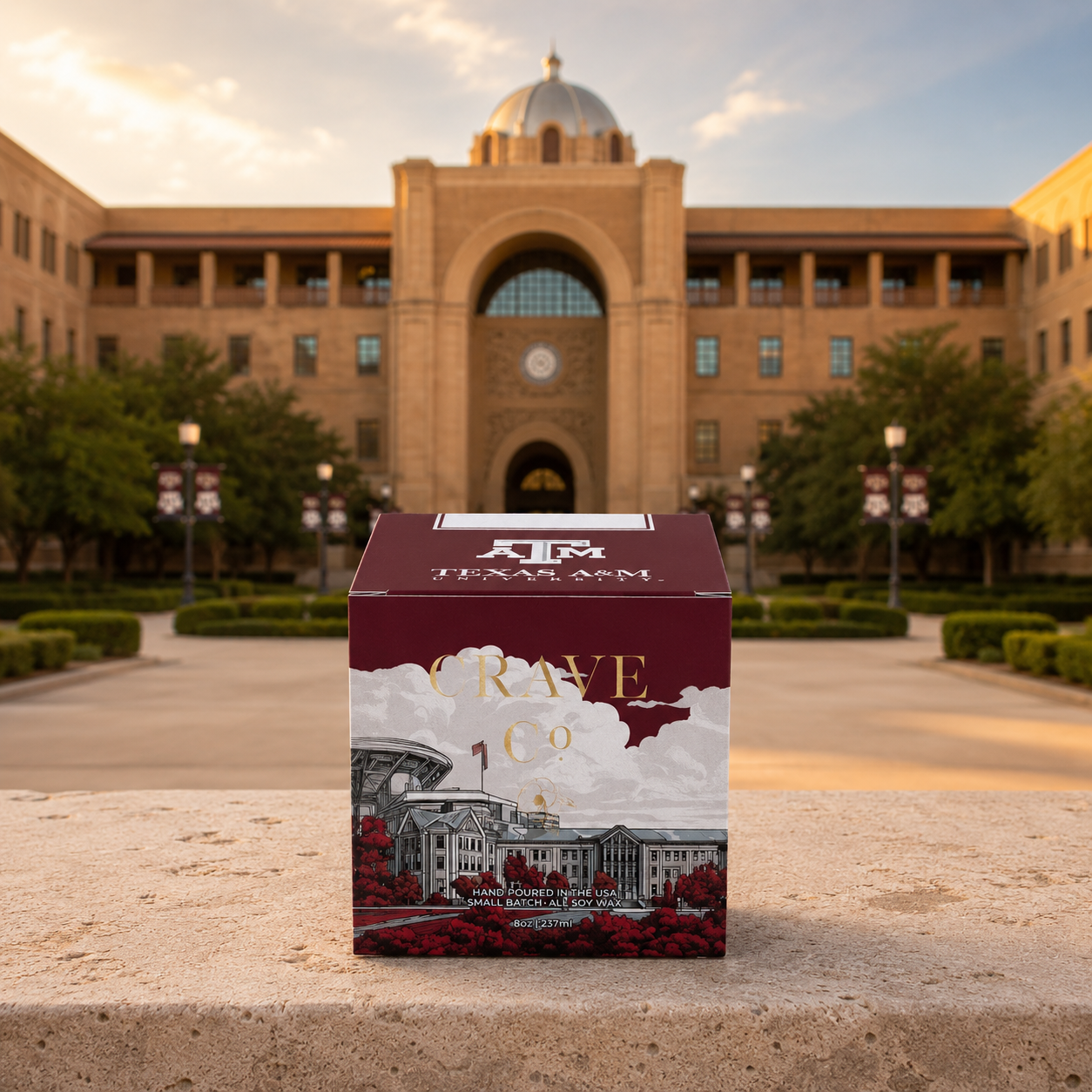 Texas A&M University Box Candle