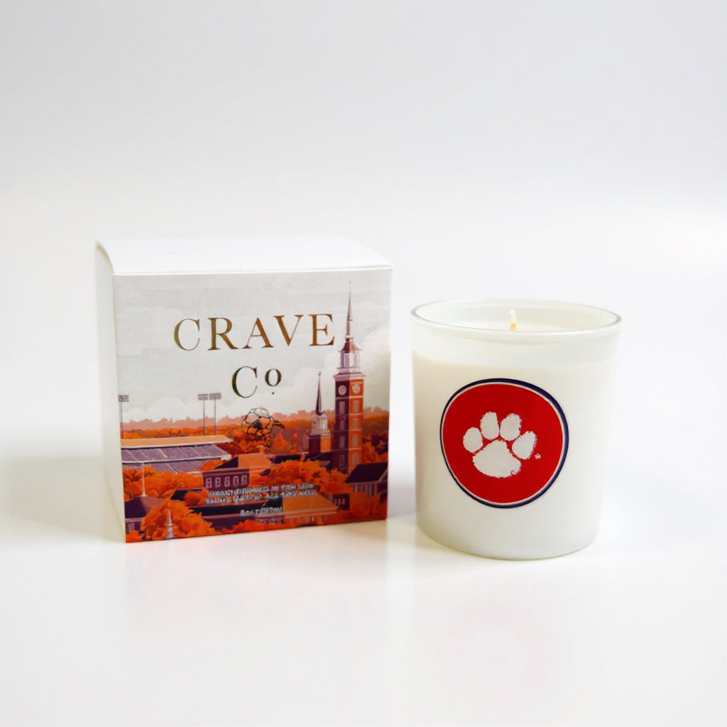 Clemson University Box Candle