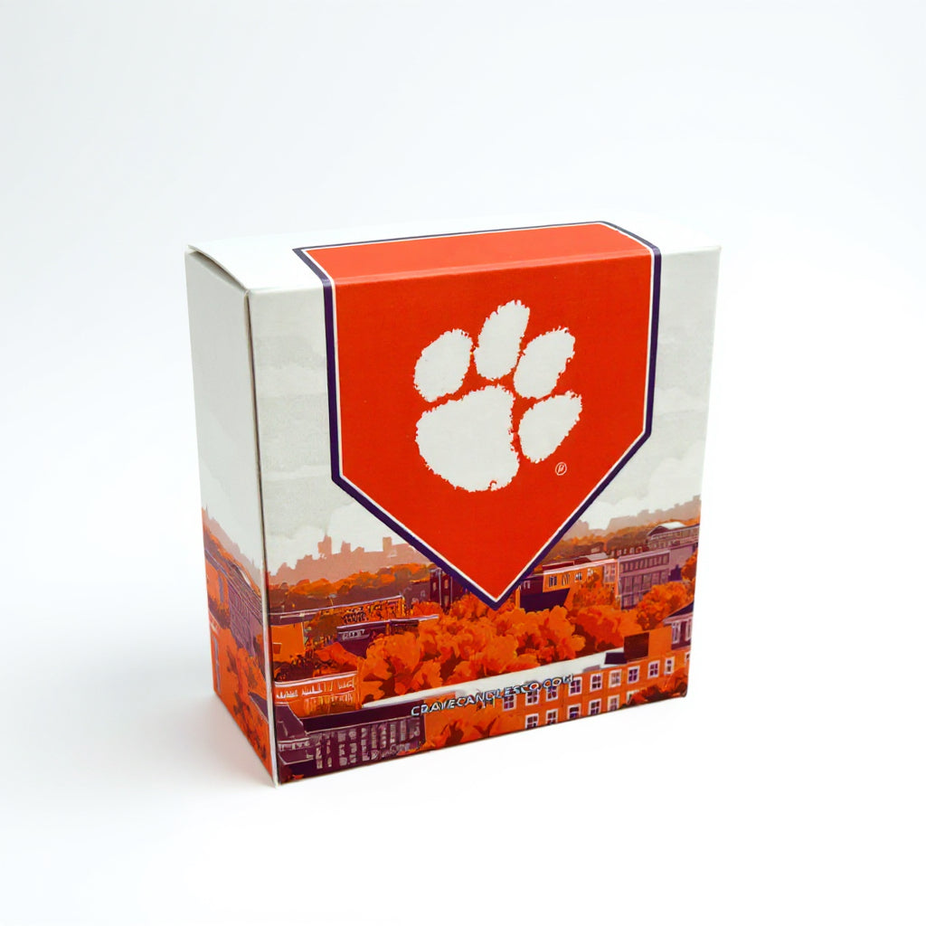 Clemson University Box Candle