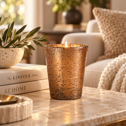 Mercury Glass Candle [14.5oz] [Copper]
