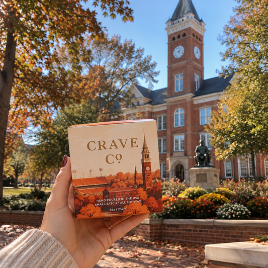 Clemson University Box Candle
