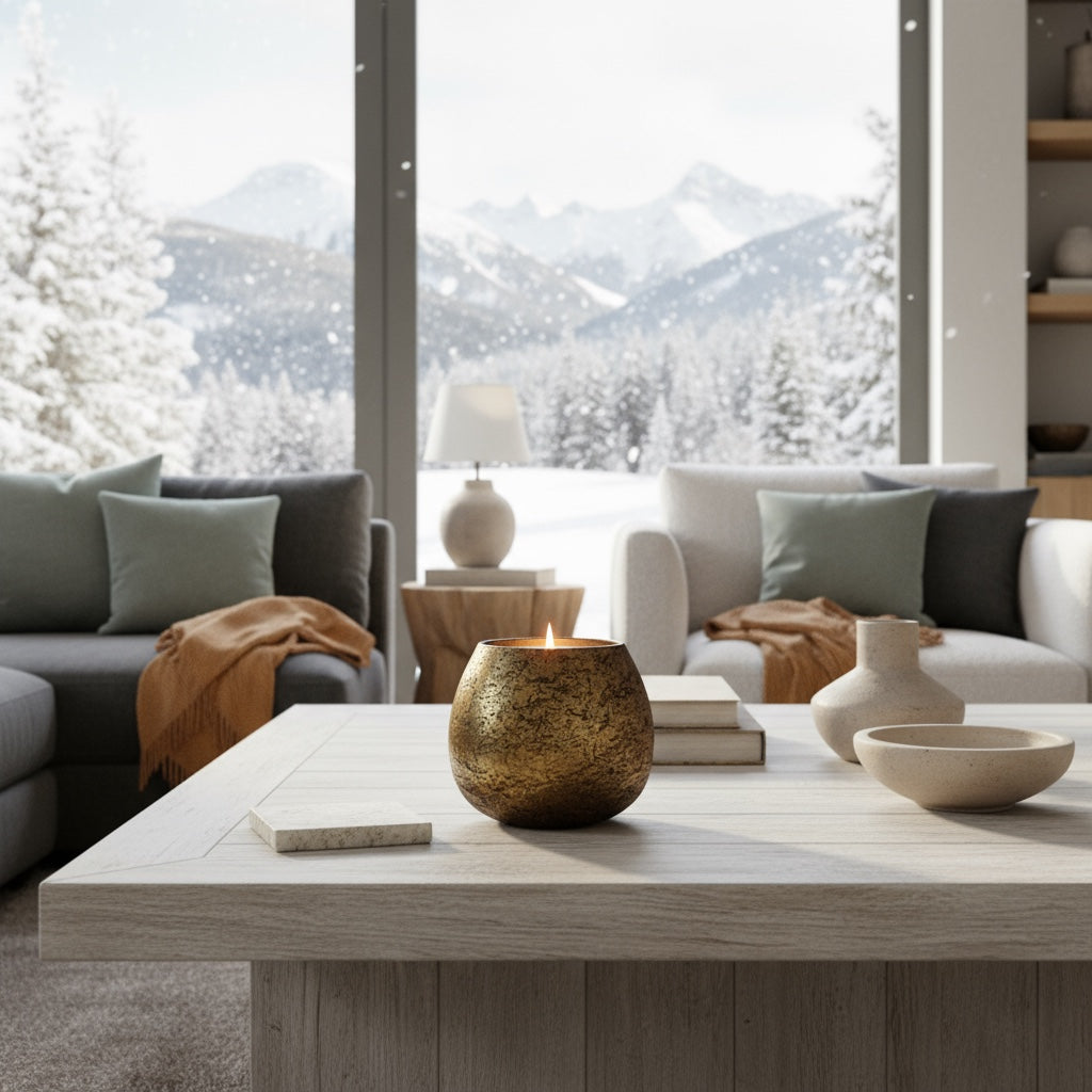 Mercury Glass Candle [18 oz] [Gold]