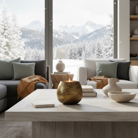 Mercury Glass Candle [18 oz] [Gold]