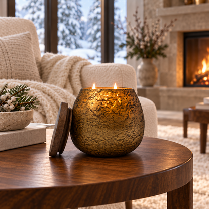 Mercury Glass Candle [18 oz] [Gold]