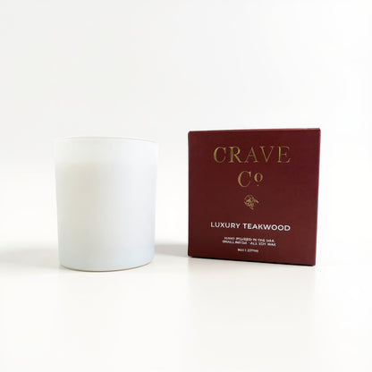 Luxury Teakwood Boxed Candle
