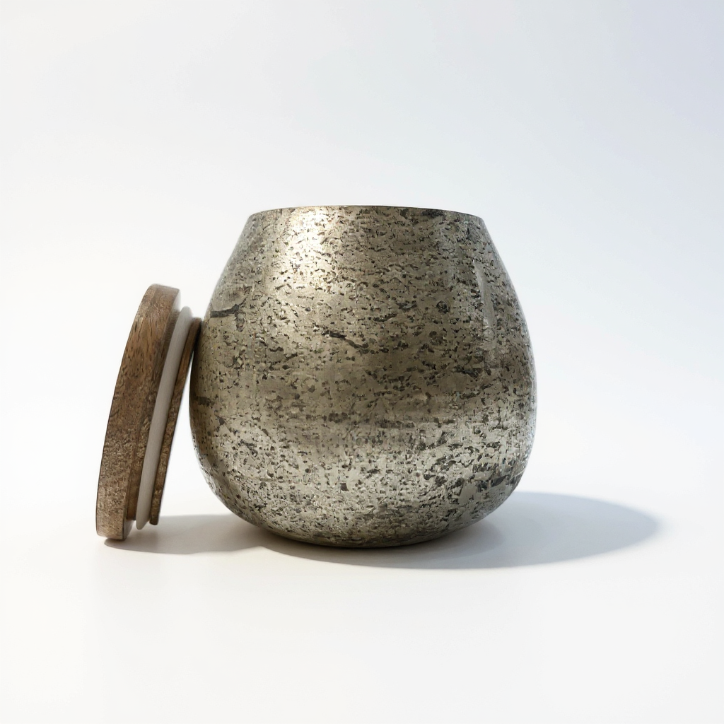 Mercury Glass Candle [18 oz] [Silver]