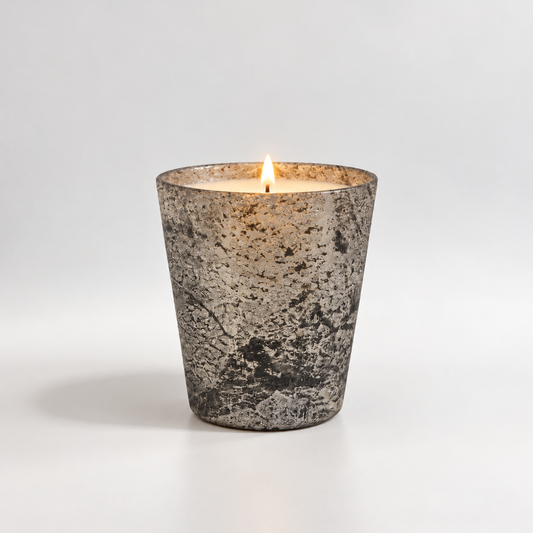 Mercury Glass Candle [14.5oz] [Silver]