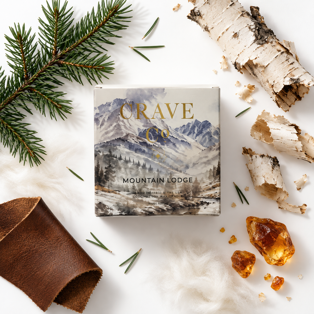 Mountain Lodge Box Candle