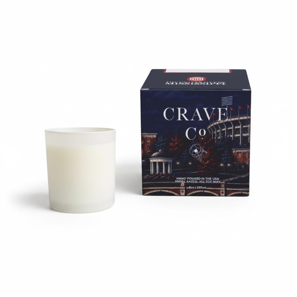The University of Mississippi Box Candle