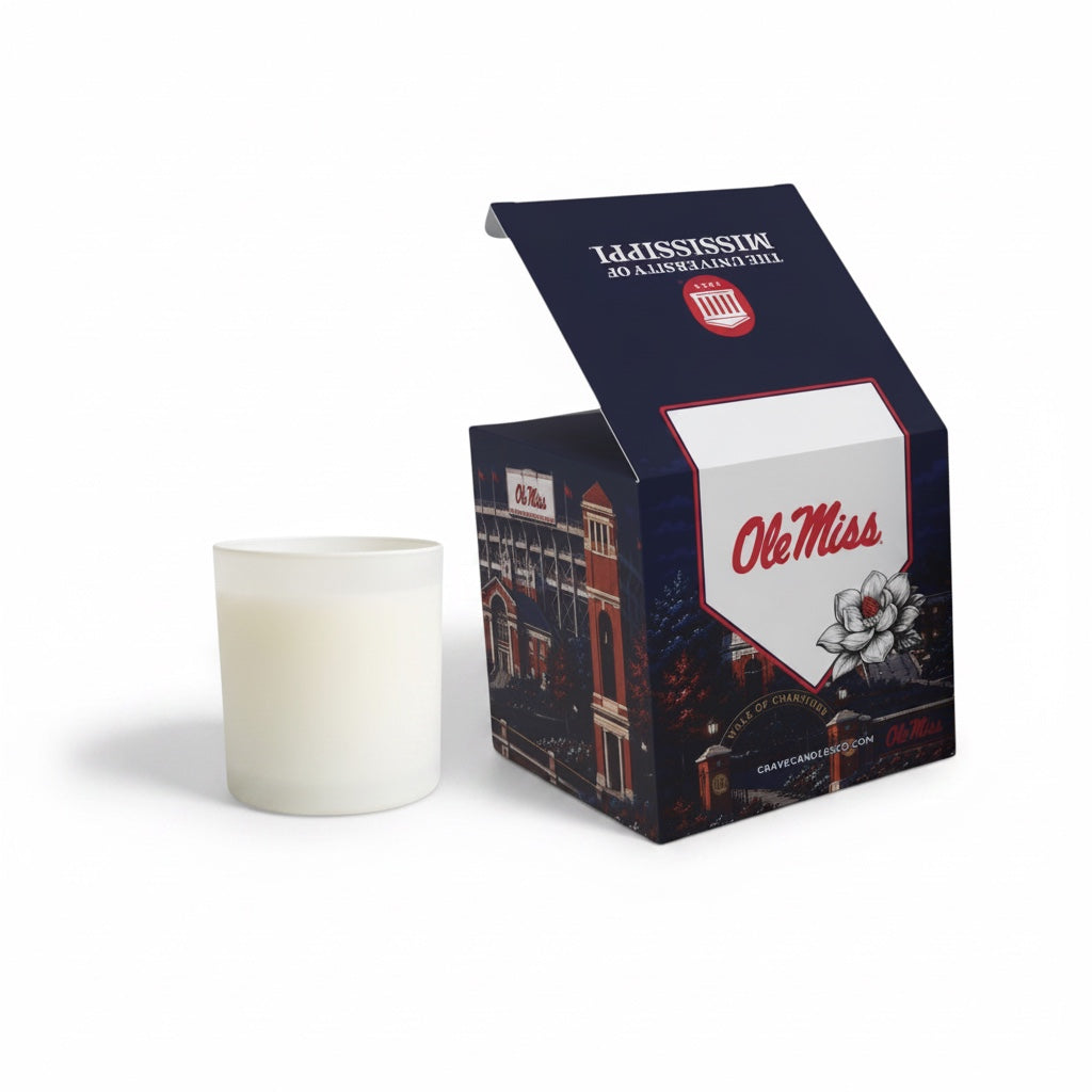The University of Mississippi Box Candle