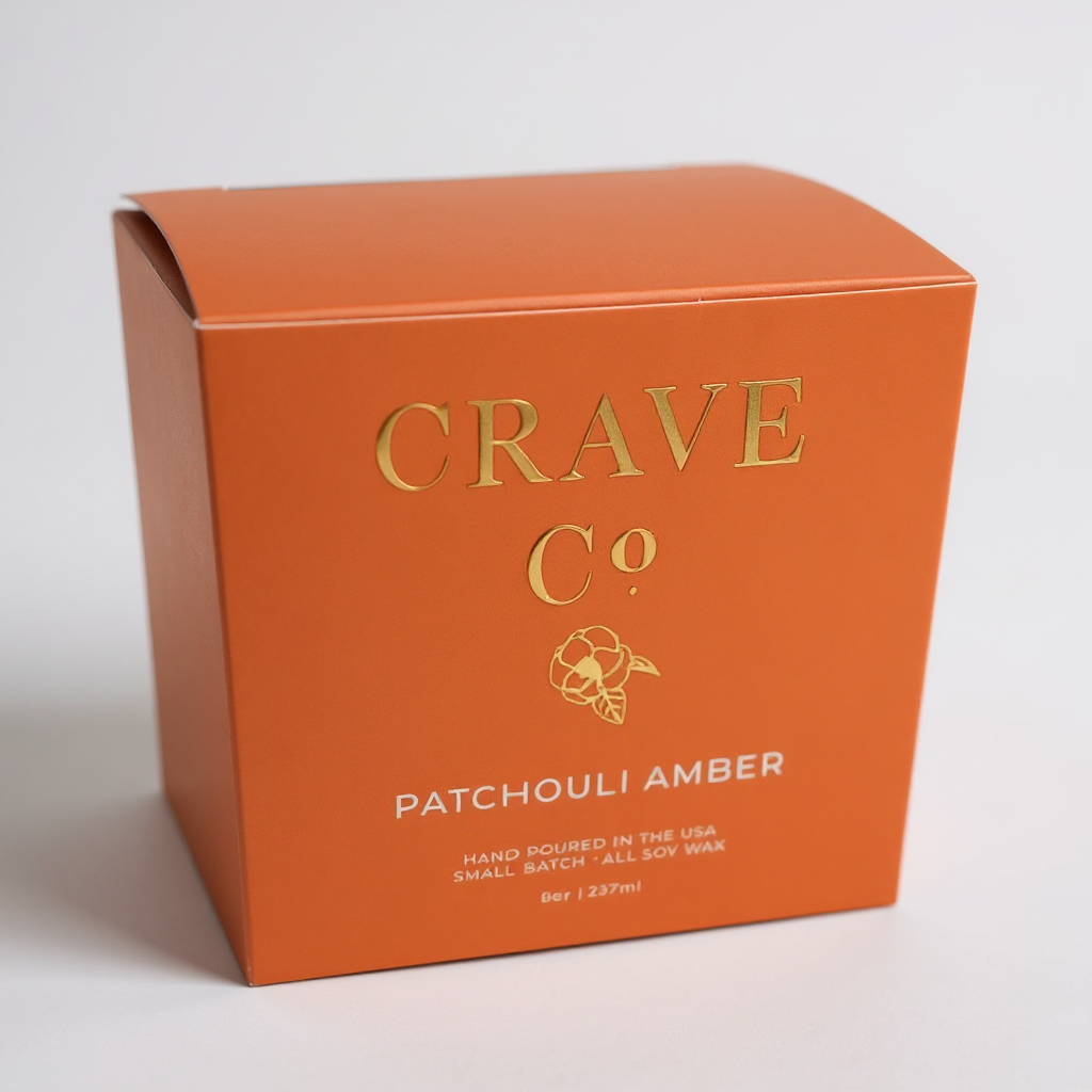 Patchouli Amber Box Candle