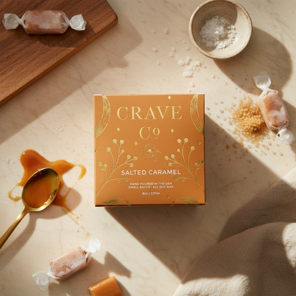 Salted Caramel Boxed Candle