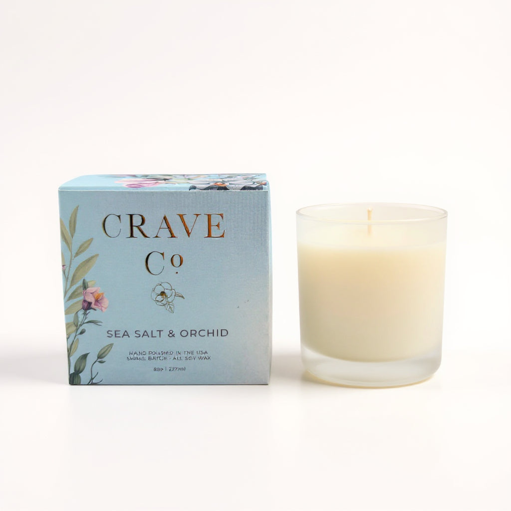 Sea Salt & Orchid Box Candle