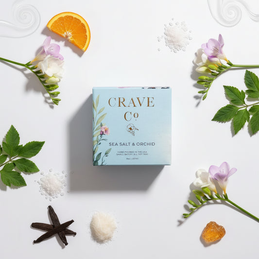 Sea Salt & Orchid Box Candle