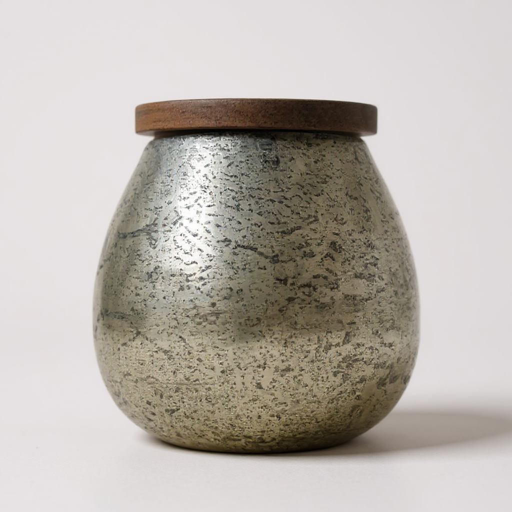 Mercury Glass Candle [18 oz] [Silver]