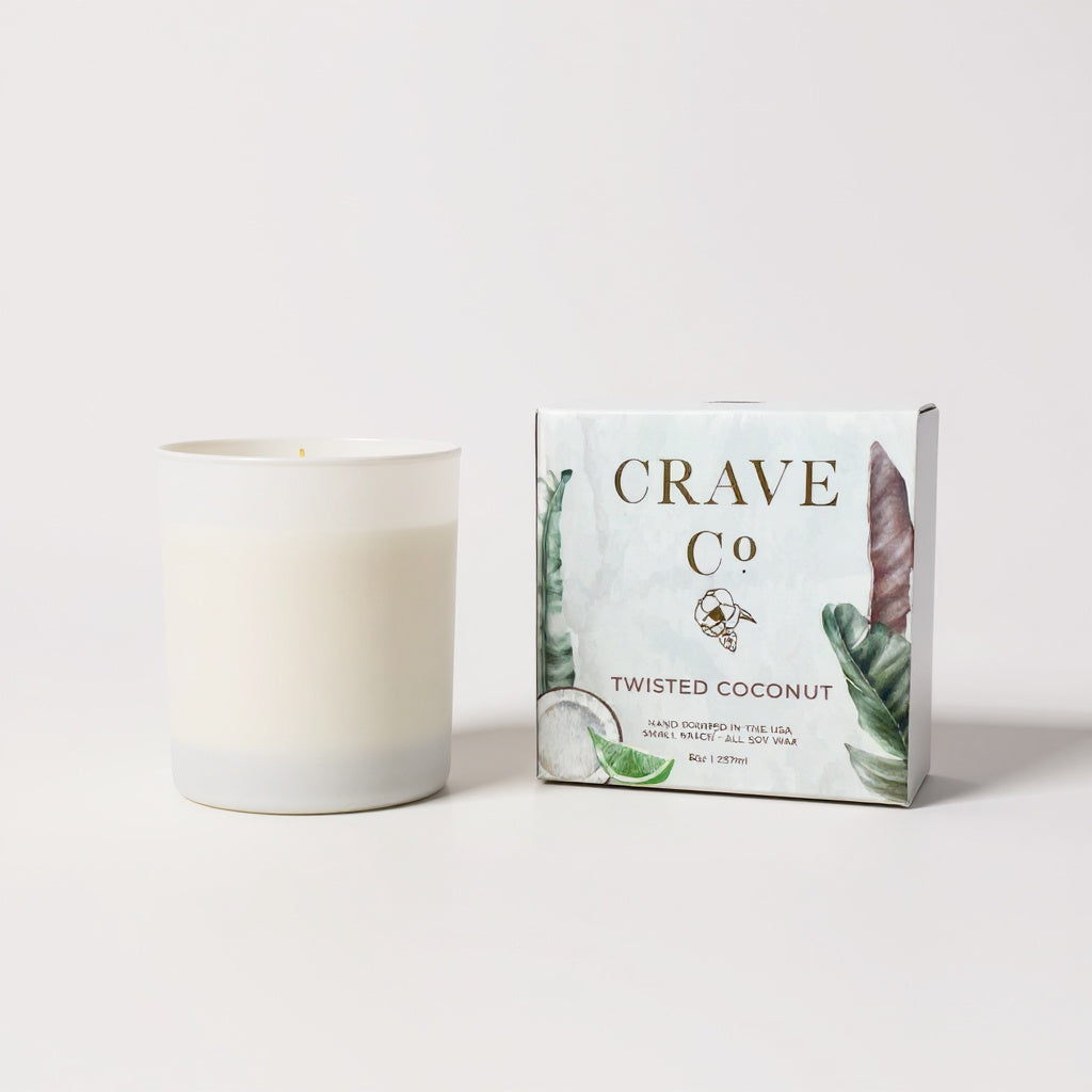 Twisted Coconut Boxed Candle