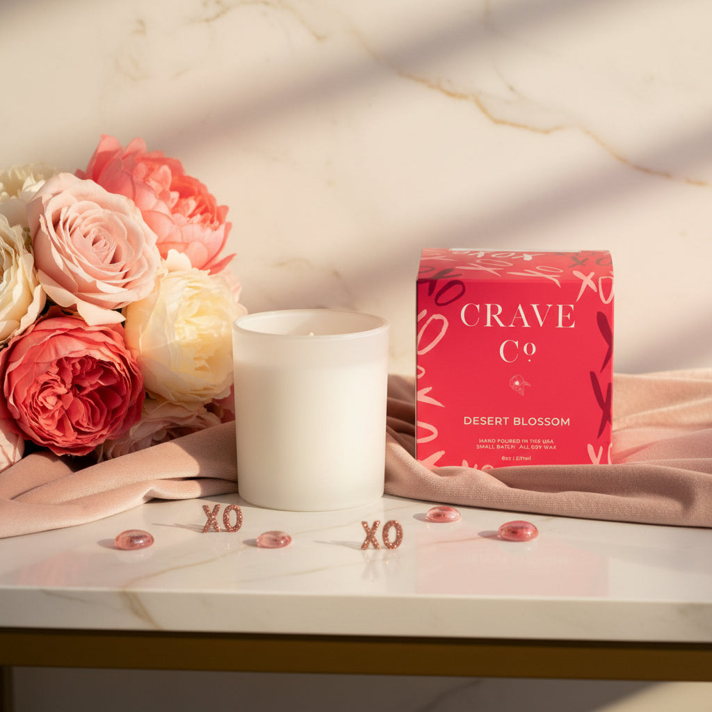 Large Valentines Day Box Candles