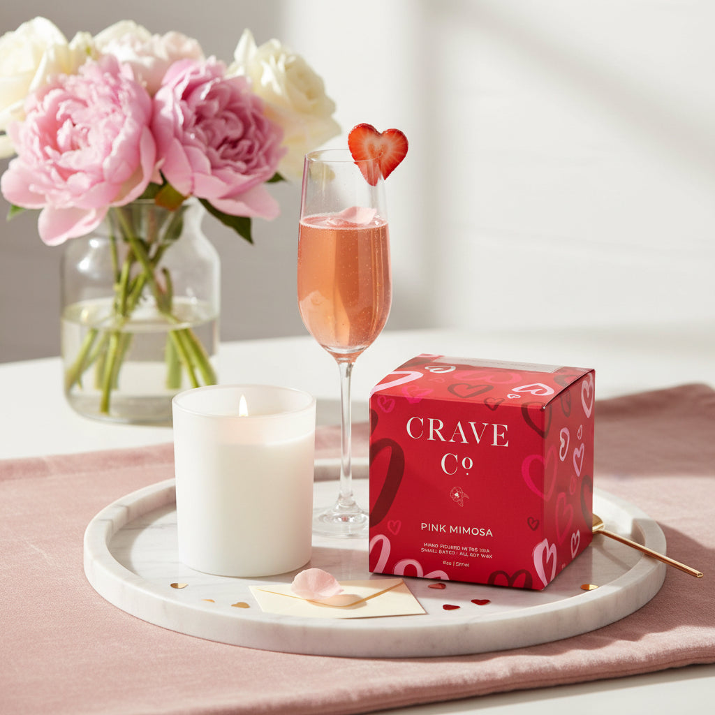 Large Valentines Day Box Candles