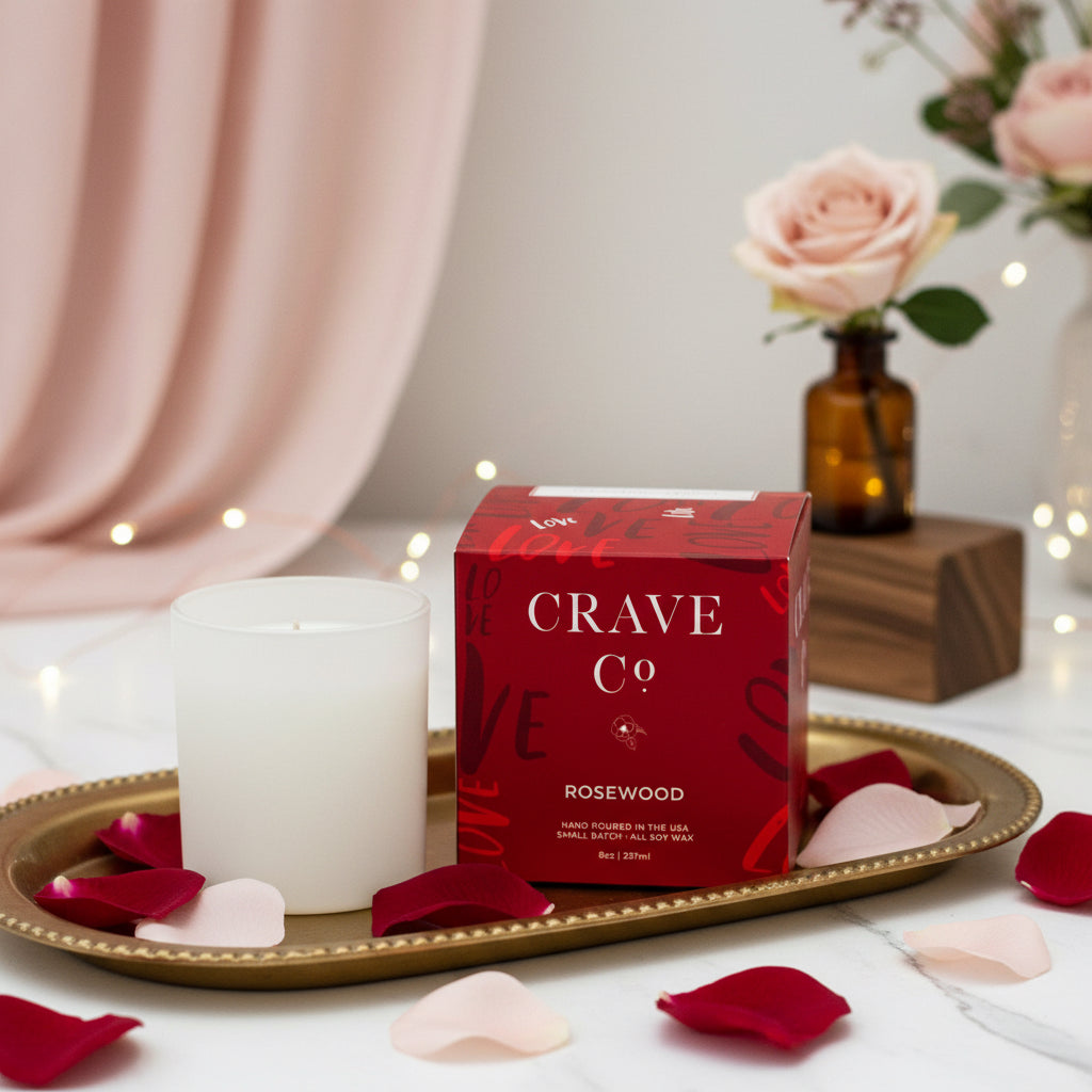 Large Valentines Day Box Candles