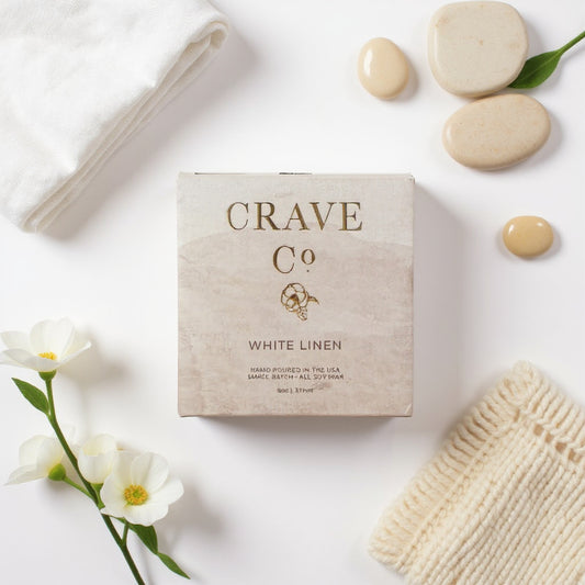 White Linen Boxed Candle