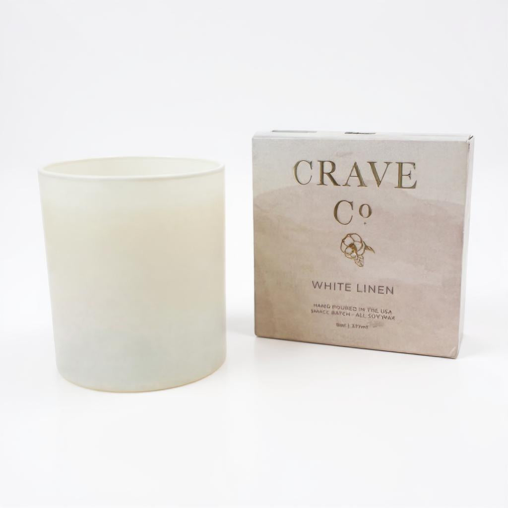 White Linen Boxed Candle