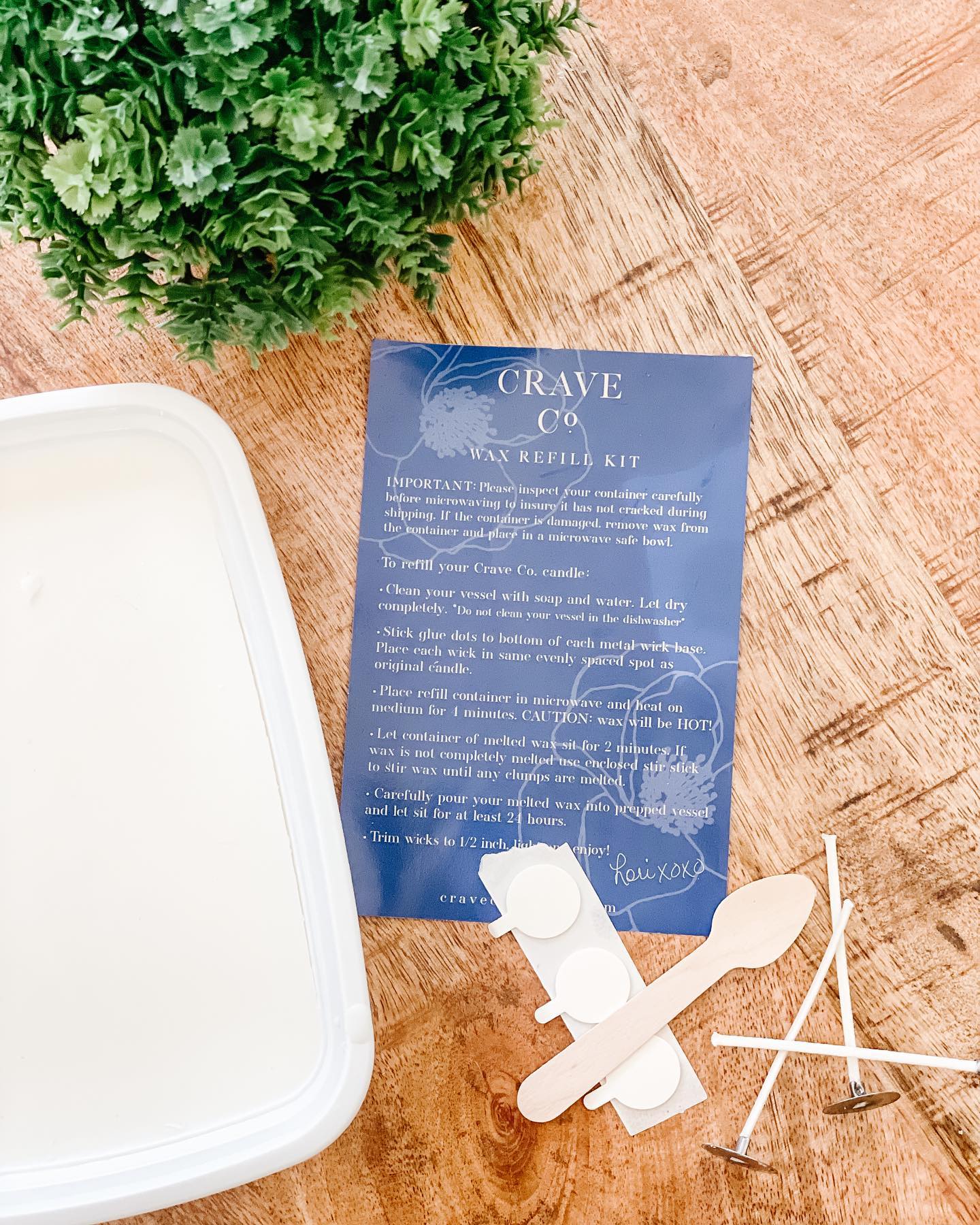 Mini Dough Bowl Refill Kit [14 oz]-Crave Candles