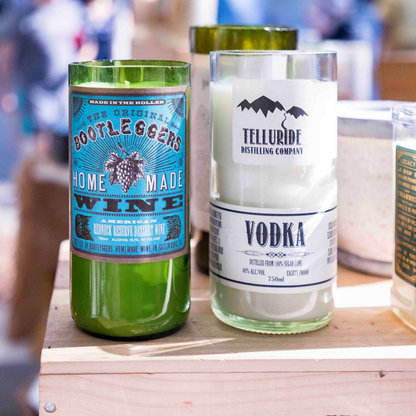Liquor Bottle Candles