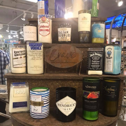 Hand-Cut Liquor Bottle Candles-Crave Candles